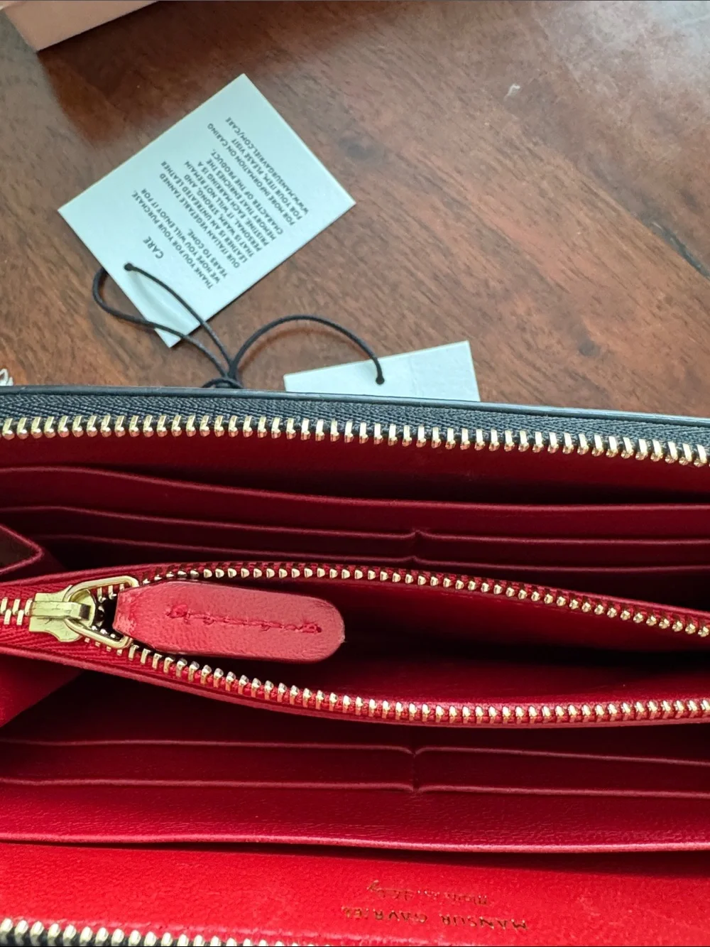 Mansur Gavriel Black Leather Continental Wallet